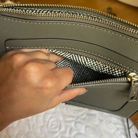REBECCA MINKOFF | Grey and Silver Cross Body Purse - Picture 7 of 12